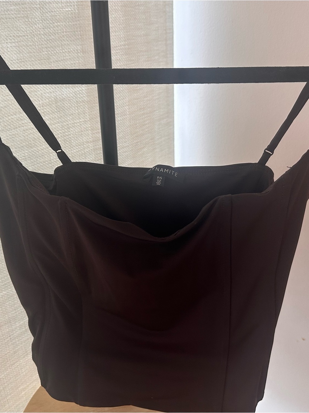 Dynamite Black Strapless Bustier Top - Picture 3 of 3